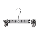  Garment Usage Plastic Rubber Coating Red Trouser Hanger with Clips