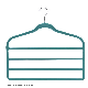 4-Tier Anti-Slip Scarf Flocking Trouser Bar Plastic Hanger