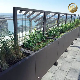 Customized Aluminum Metal Planter with Decorative Screen/ Fence Panel manufacturer