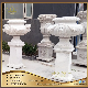  Decorative Marble Big Garden Flower Pots Planters with Pedestal