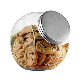  Wholesale Kitchen Storage Glass Jar Canister with Screw Silver Aluminum Lid
