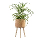  Wooden Plant Pots Standing with Three Legs Planter Pot for Indoor Plants