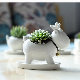  Ceramic Deer Shape Garden Pots & Planters White Flower Pots Planters Home Decoration