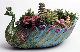  Planter Plants Pot Handmade Peacock Pot Resin Base Large Flowers Pot Home Decoration