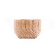  BSCI Factory Paulownia Wooden Flower Pot Home Decoration Timber Pot