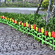  Red Black White Mini Plastic Garden Fence Pickets