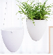  Water Plant Pot Thick Steel Wire with Inner Plastic Flower Pot 77X19X21cm and Cotton Rope White Frosted Hanging Pot Hanging Flower Pot Bl17466