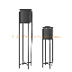  Black Plant Pot Flower Pot Metal Planter