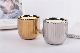  Luxury Candle Cup Container Ceramic Silver Gold Plating Candle Holder