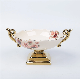  Home Accessories Gold Plating Decorative Bowl Gift Ceramic Fruit Bowl