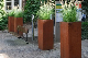  Artistic Corten Steel Planter Rectangular Metal Planter Corten Steel Flower Pot Corten Steel Fiberglass Flower Planter Pot