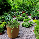 Rusty Corten Planter Garden Hanging Flower Pot