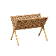  Yellow Rattan Bamboo Look Flower Pot