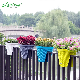  Nordic Style High Quality Maceteros Hanging Flower Pots Wicker Rattan Bonsai Planter Pot for Balcony Window Side (TB-09-2)