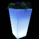  Large Square Illuminated Plant Flower Pots LED Garden Plastic Flower Pots