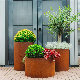 Corten Steel Custom Garden Patio Flower Pot
