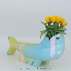  Custom Imitate Fish Hand Painting Outdoor Fiberglass Flowerpot Manufacturer