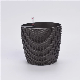 Hot Sale Office Ornamental Wicker Rattan Flower Pot Maceteros Plastic Pots for Living Room and Office Eco-Friendly Indoor Plant Pots (TB-3102-4)