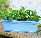  Flower Box Planter with Tray PP Plant Pot Rectangular Window Long Plant Trough Pot Plastic Vegetable Planters Plant Labels and Gardening Tools Bl20893