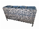 Garden Outdoor Furniture Rattan Flower Pot with Steel Frame