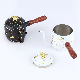  Hot Sale 500ml Portable Travel Camping Coffee Tea Pot Hand Brewed Coffee Pot Pour Over Coffee Maker Kettle with Wood Handle