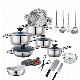  Wholesale German Design 26 PCS Stainless Steel Cookware Set Cooking Pots with Kitchen Utensils