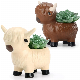  Ceramic Animal Succulent Plant Pots Handmade Porcelain Cow Cactus Flower Planters