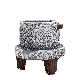 Small Stone Mill Creative Cement Flower Pot with Tray