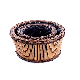 Europe Hot Sale Bamboo Basket Flower Pot High Quality Wooden Pots