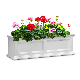  Black Polyethylene Planter Built in Water Reservoir Window Box