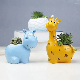  Animal Succulent Cactus Flowerpot Resin Pots Hippo Giraffe Shape Planters Ceramic Wyz22038