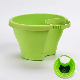  Factory Cheap Price Plastic Plants Pot Wall Mounted Hanging Basket Fence Flower Pots Container for Railings Garden Balcony Patio