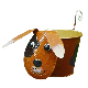  Metal Cat Dog Cattle Flower Pot Animal Shaped Planters Lawn Ornament Decoration Garden Home Exquisite Decor Pot Wyz22037