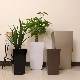  Modern Large Square White Flowerpot Tall Green Plant Dedicated Basin Living Room Indoor Flower Planters
