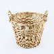  Decorative Wicker Hand-Woven Fabric Gardening Storage Basket with Handles