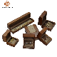 Luxury Walnut Wooden Jewelry Set Package Box Brown Lacquer Painting Jewel Display Storage Box