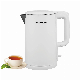 Stainless Steel Electric Kettle with Two Step Open Water Drips Spillage Protection