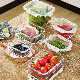 -20º C-400º C Temperature Resistant Glass Food Container Storage Box with Silicone Seals manufacturer
