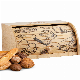 Bread Box with Roll Lid Made of Sustainable Bamboo