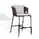  Leisure Metal Frame Rope Weaving Bistro Bar Chair Outdoor Furniture