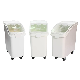  Kitchen Movable Plastic Flour Storage Tub Containers Ingredients Bin