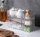  New Design Stripe Style Clear Storage Bin for Kitchen and Bathroom
