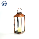  Morden Design Red Bronze Metal with Half-Mirror Candle Lanter Hanging and Frame Home Decorative Candle Lantern