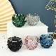  Hot Sale Double Wall Frascos De Vidro Colorfull Bulk Spray Color Empty Glass Candle Holder Jar