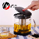  Large Capacity 1000ml Borosilicate Glass with Push Bottom Lid New Glass Teapot