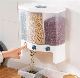  6L Wall Mounted Rice Bucket Food Grains Classified Storage Tanks Kitchen Cereal Dispenser Container