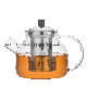  800ml Glass Teapot with Removable Infuser, Safe Tea Kettle, Blooming and Loose Leaf Tea Maker Set High Borosilicate Glass Teapot