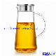  Glass Pitcher with Lid Iced Tea Pitcher Water Jug Hot Cold Water Ice Tea Wine Coffee Milk and Juice Beverage 1500ml/50oz