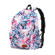  New Canvas Backpack Student Schoolbag Trend Versatile Colorful Leaf Print Leisure Travel Backpack