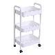  Wholesale 2/3/4 Layers-Standing Movable Dormitory Trolley Kitchen Household Snack Storage Rack